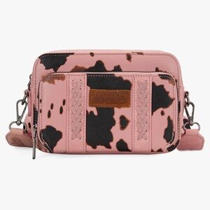Wrangler Cow-print Crossbody Purse